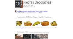 Desktop Screenshot of piedrasdecorativas.cl