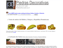 Tablet Screenshot of piedrasdecorativas.cl